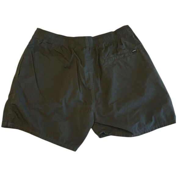 Zanerobe Men's Army Green Drawstring Shorts Elastic Waist Inseam 5” Size 36 - Picture 2 of 9